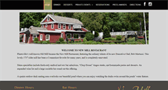 Desktop Screenshot of newmillrestaurant.net